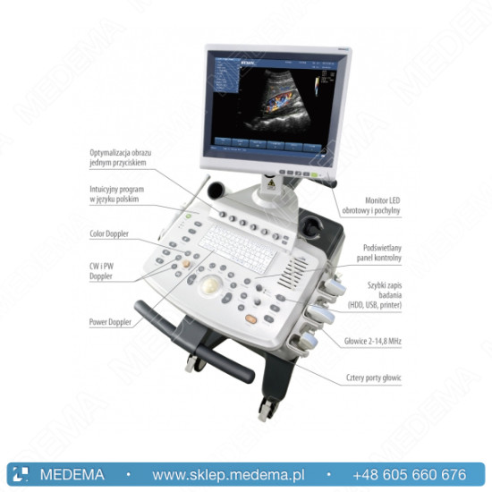 Ultrasonograf (USG) EDAN U2, stacjonarny,  kolor doppler