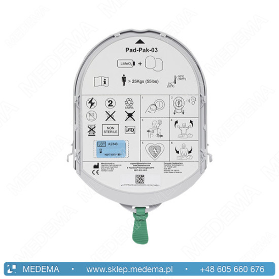 Bateria + elektrody (moduł Pad-PAK-03 dla dorosłych) - defibrylator AED Samaritan PAD 300P, 350P, 360P, 500P