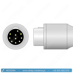 Kabel EKG - kardiomonitor MENNEN - 5-żyłowy, klamra, IEC, 10-pin