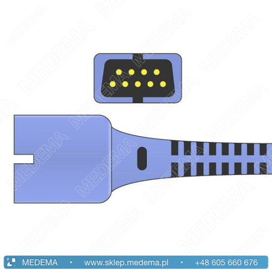 Przewód połączeniowy / kabel przedłużający SpO2 - defibrylator LIFEPAK 12 (technologia Nellcor OxiMax)